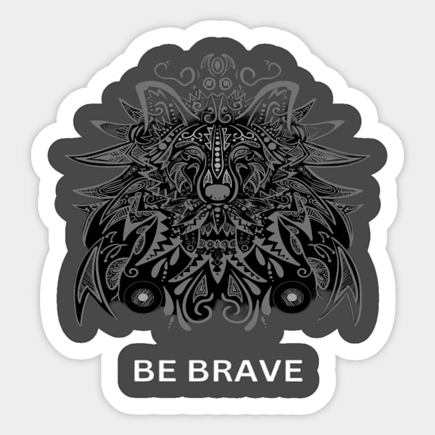 Be Brave - Bharat Parv Sticker by Bharat Parv